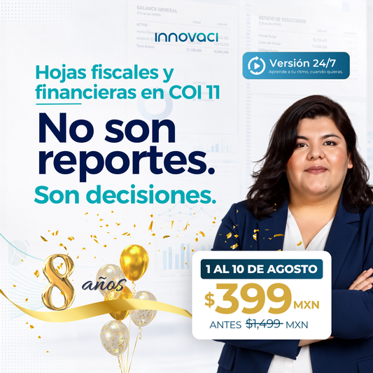 Taller Hojas Fiscales y Financieras en COI 11 - 24/7