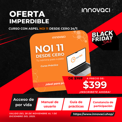 Curso Aspel NOI 11 desde CERO – ¡Disponible 24/7!