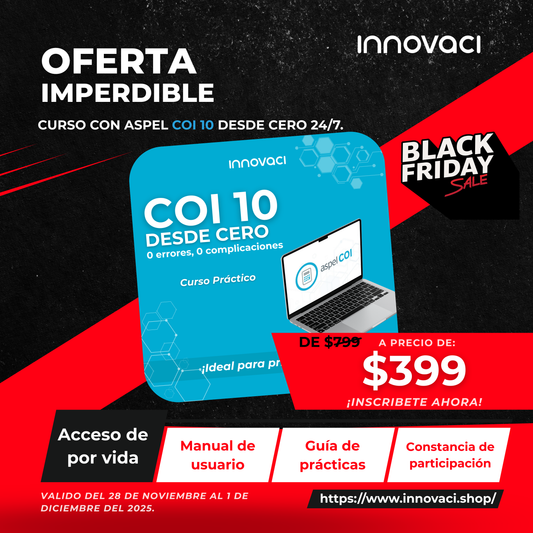 Curso Aspel COI 10 desde CERO – ¡Disponible 24/7!