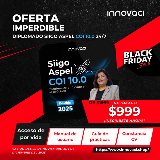 Diplomado Siigo Aspel COI v10 24/7 - Edición 2025