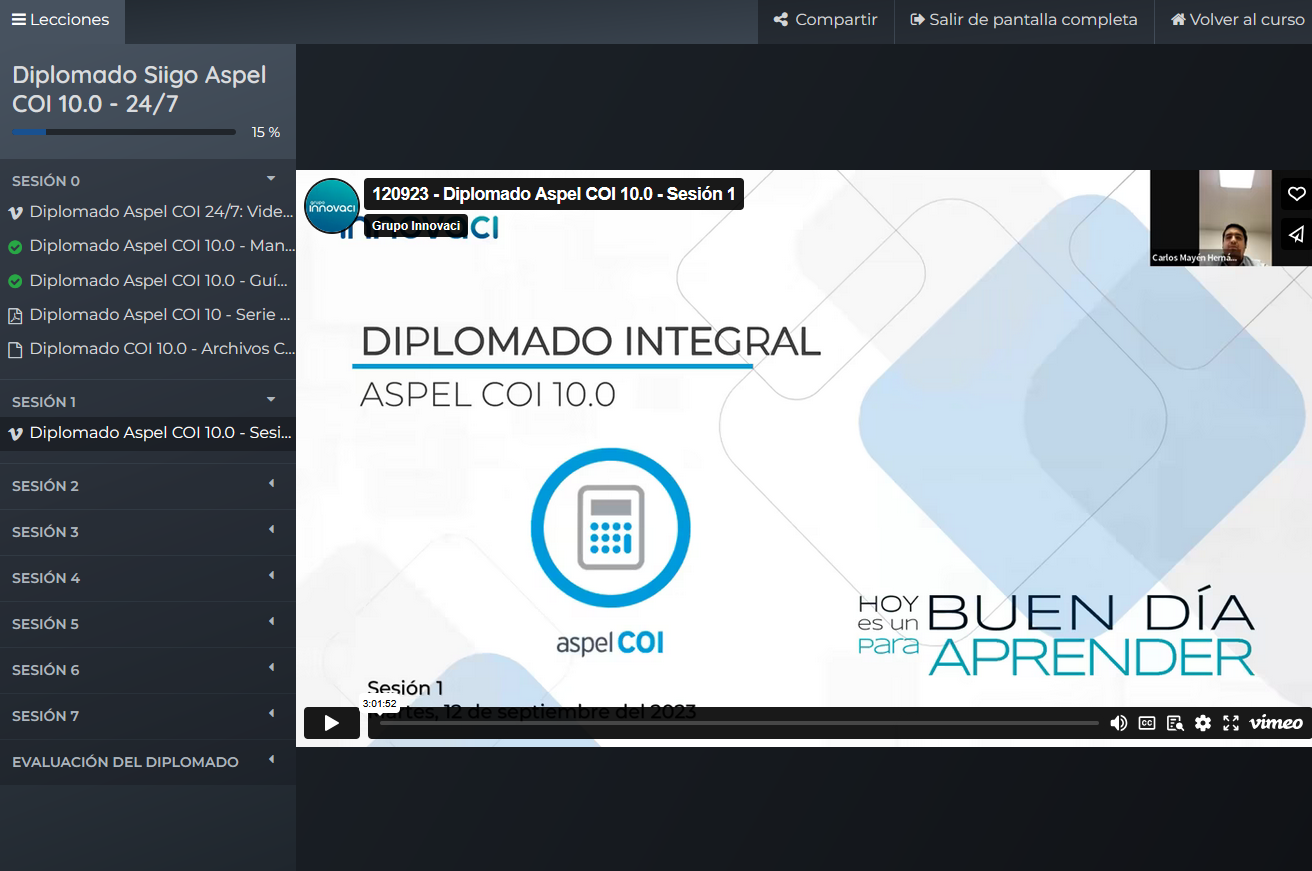 Diplomado Siigo Aspel COI v10 24/7 - Edición 2024