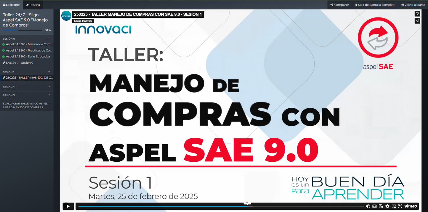 Taller 24/7 Siigo Aspel SAE v9: Manejo de Compras
