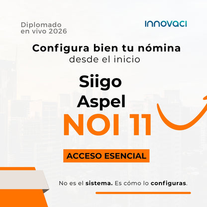 Diplomado Aspel NOI 11 en Línea | Deja de improvisar tu nómina