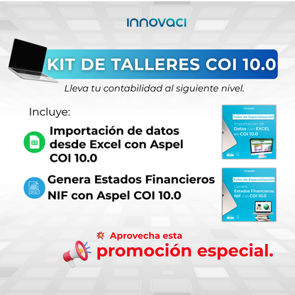 Kit: Talleres de Especialización Aspel COI 10.0 - 24/7