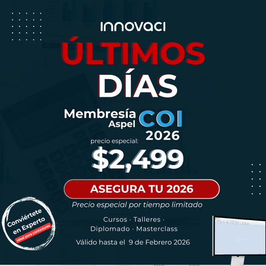 Membresía Aspel COI 2026 - Ideal para contadores