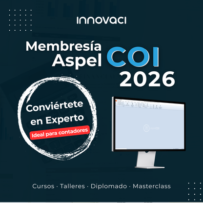 Membresía Aspel COI 2026 - Ideal para contadores