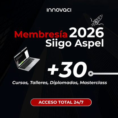 Membresía 2026 Siigo Aspel – Acceso Total 24/7