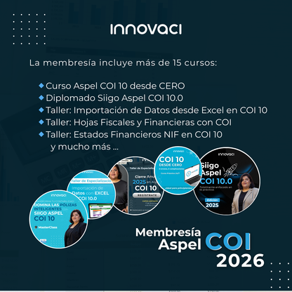 Membresía Aspel COI 2026 - Ideal para contadores