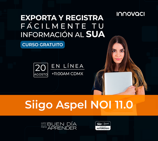 Curso Aspel: Exporta y registra fácilmente tu información al SUA desde Siigo Aspel NOI 11.0