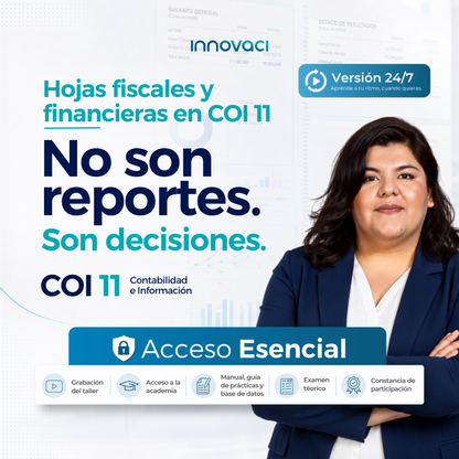 Taller Hojas Fiscales y Financieras en COI 11 - 24/7